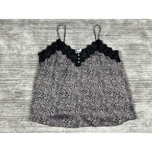 Maurices Plus Size Cami 2X Animal Print Cheetah Leopard Lace Tank Top